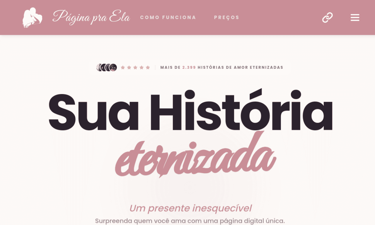 Página Pra Ela