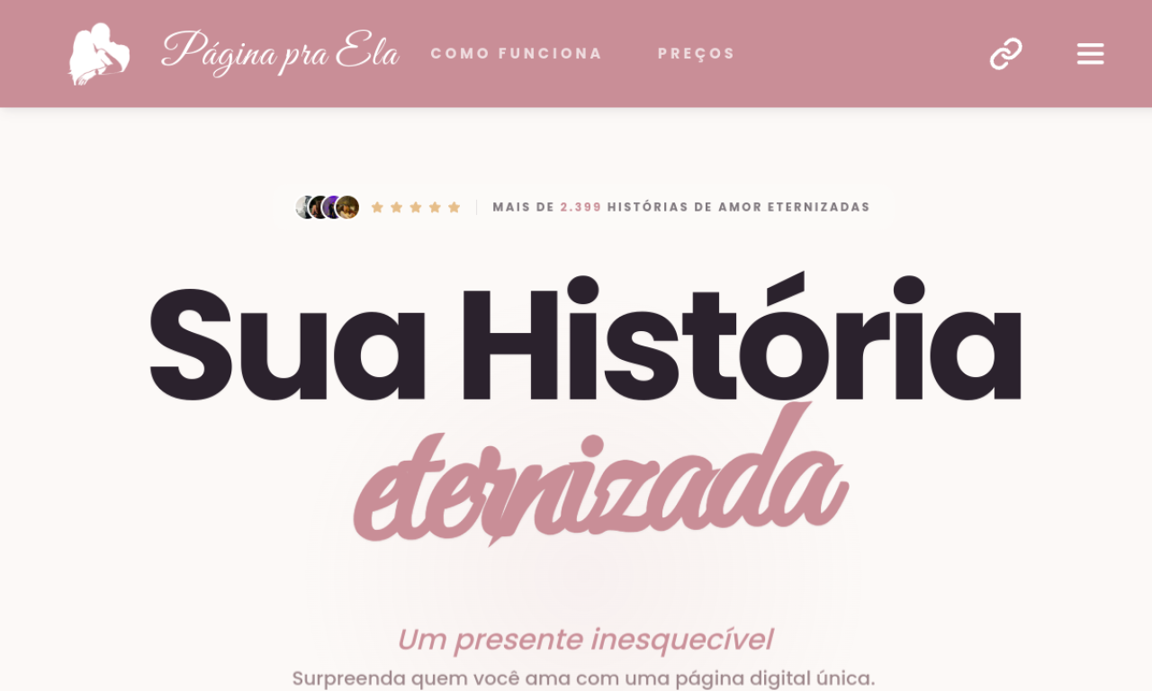 Página Pra Ela